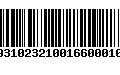 Código de Barras 9193102321001660001007