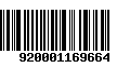 Código de Barras 920001169664