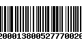 Código de Barras 92000138005277700200