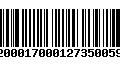 Código de Barras 92000170001273500599