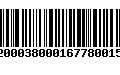 Código de Barras 92000380001677800159