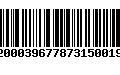 Código de Barras 92000396778731500199
