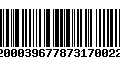 Código de Barras 92000396778731700229
