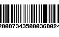 Código de Barras 92000734350003600249