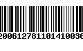 Código de Barras 92006127811014100360