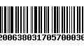 Código de Barras 92006380317057000300