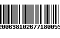 Código de Barras 92006381026771800539