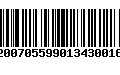 Código de Barras 92007055990134300161