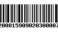 Código de Barras 92008159090203000079