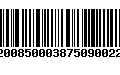 Código de Barras 92008500038750900229