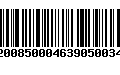 Código de Barras 92008500046390500349