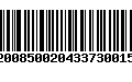 Código de Barras 92008500204337300155