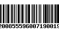 Código de Barras 92008555960071900199