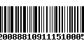 Código de Barras 92008881091115100050