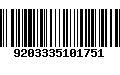 Código de Barras 9203335101751