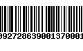 Código de Barras 9209272863900137000127