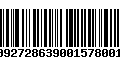 Código de Barras 9209272863900157800150