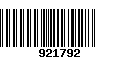 Código de Barras 921792