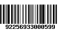 Código de Barras 92256933000599