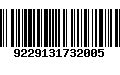 Código de Barras 9229131732005