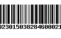Código de Barras 923015038284600021
