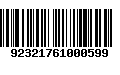 Código de Barras 92321761000599