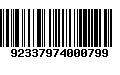 Código de Barras 92337974000799