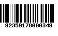 Código de Barras 92359178000349