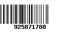 Código de Barras 925871788