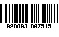 Código de Barras 9288931007515