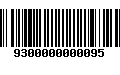 Código de Barras 9300000000095