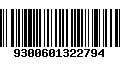 Código de Barras 9300601322794