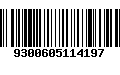 Código de Barras 9300605114197