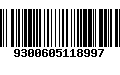 Código de Barras 9300605118997