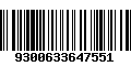 Código de Barras 9300633647551