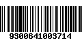 Código de Barras 9300641003714