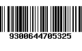 Código de Barras 9300644705325