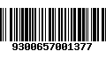 Código de Barras 9300657001377