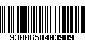 Código de Barras 9300658403989