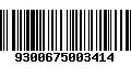 Código de Barras 9300675003414