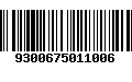 Código de Barras 9300675011006