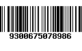 Código de Barras 9300675078986