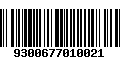 Código de Barras 9300677010021