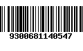 Código de Barras 9300681140547