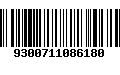 Código de Barras 9300711086180