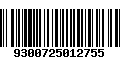 Código de Barras 9300725012755