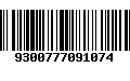 Código de Barras 9300777091074