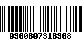 Código de Barras 9300807316368