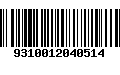 Código de Barras 9310012040514