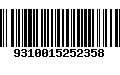 Código de Barras 9310015252358